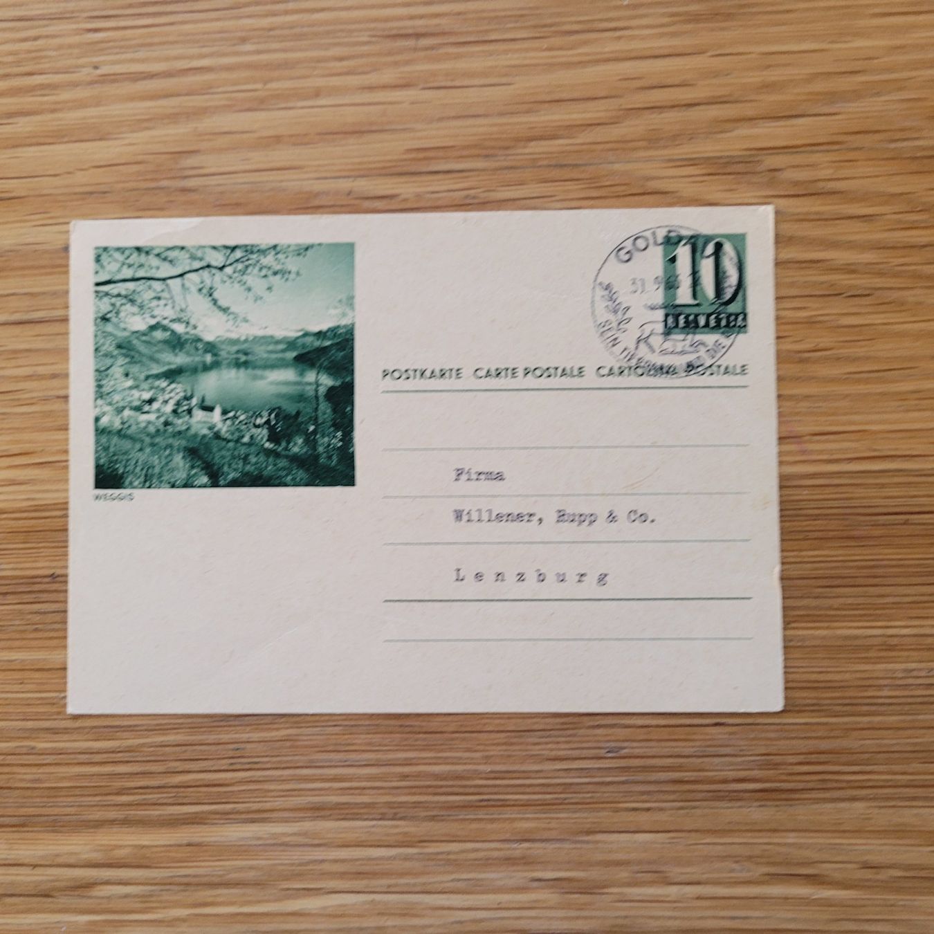 Tutti i francobolli: GS Lenzburg Weggis 1963 – Usato da Biel/Bienne venduto da Destockweb
