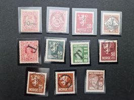 Briefmarken Norwegen mit Sonderstempelung