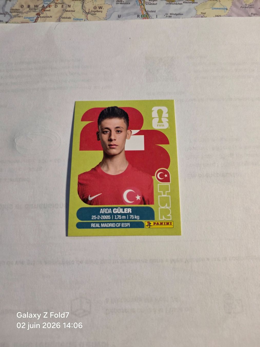Panini Carte collezionabili: Panini  2026 ARDA GULER TUR 14 – Nuovo (secondo la descrizione) da Grand-Lancy venduto da Seo67