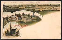 Litho Bachtel, Alpenpanorama mit Säntis
