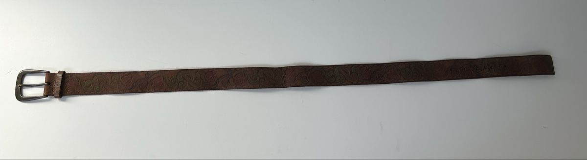 Cinture: Leather belt brown floral pattern acceptable condition – Usato da Saland venduto da ele_vc96 4