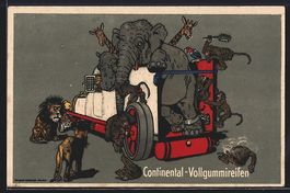 Reklame Continental-Vollgummireifen, Las