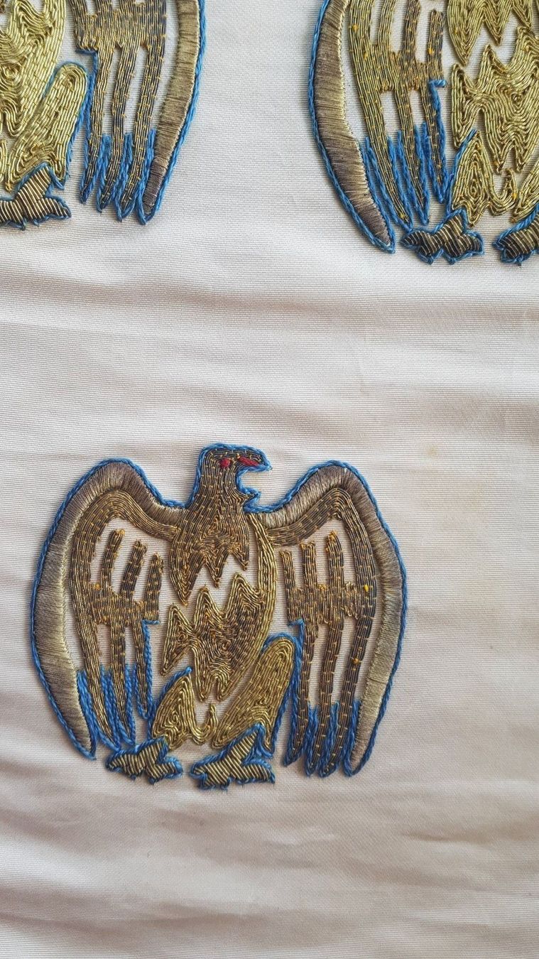 Bandiere: Trompetenbanner Seide 1940er – Usato da Mörschwil venduto da antiksalon21 3