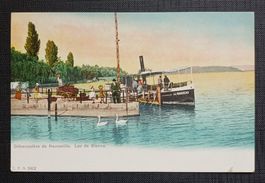 AK Dampfschiff J.J.ROUSSEAU Lac du BIENNE um 1900