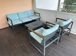 Moderne Garten-/Balkon Lounge