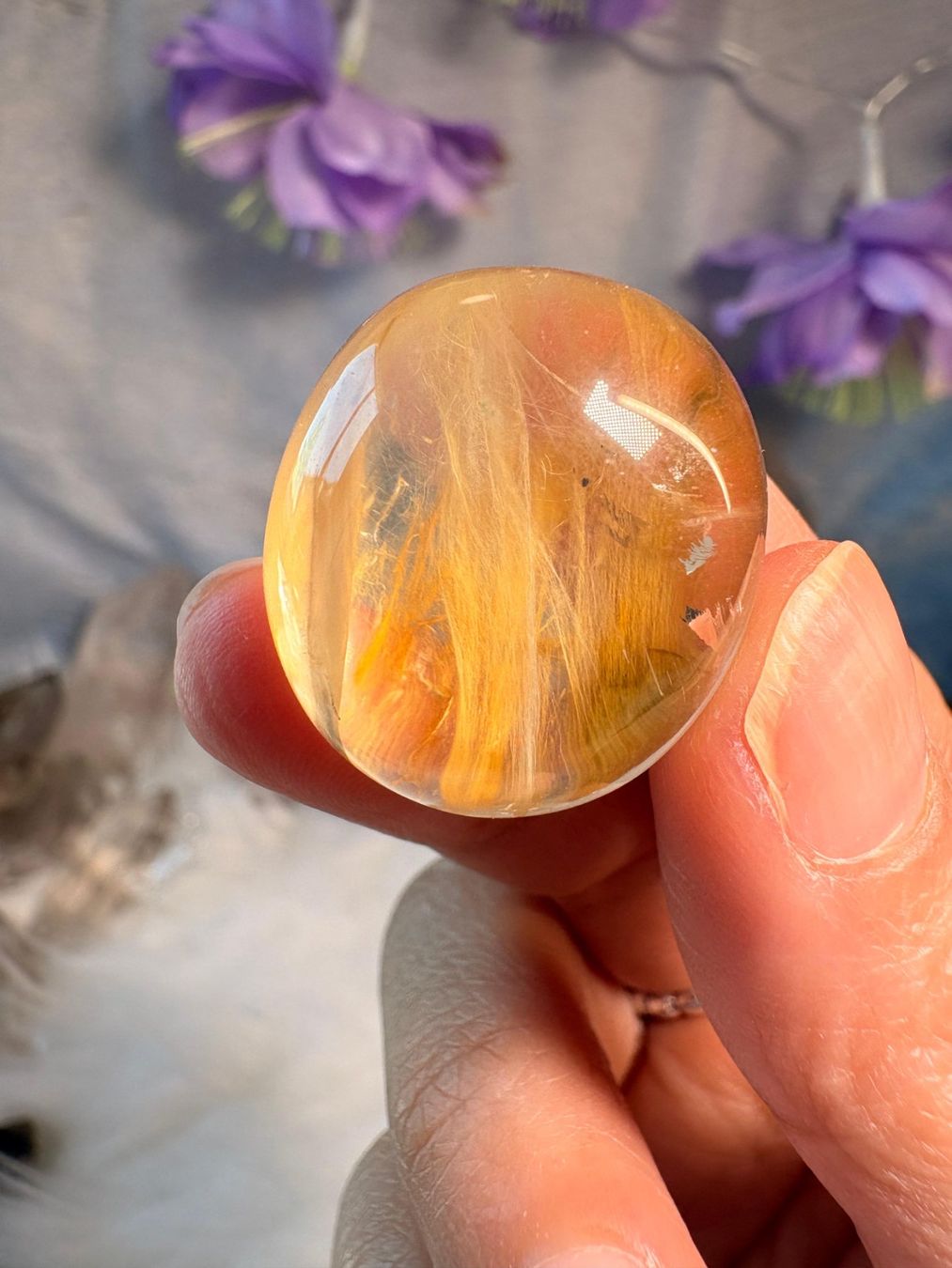 Minerali & Pietre curative: Rutil Cabochons – Set aus 5 – Nuovo (secondo la descrizione) da Neuheim venduto da m.hald 2