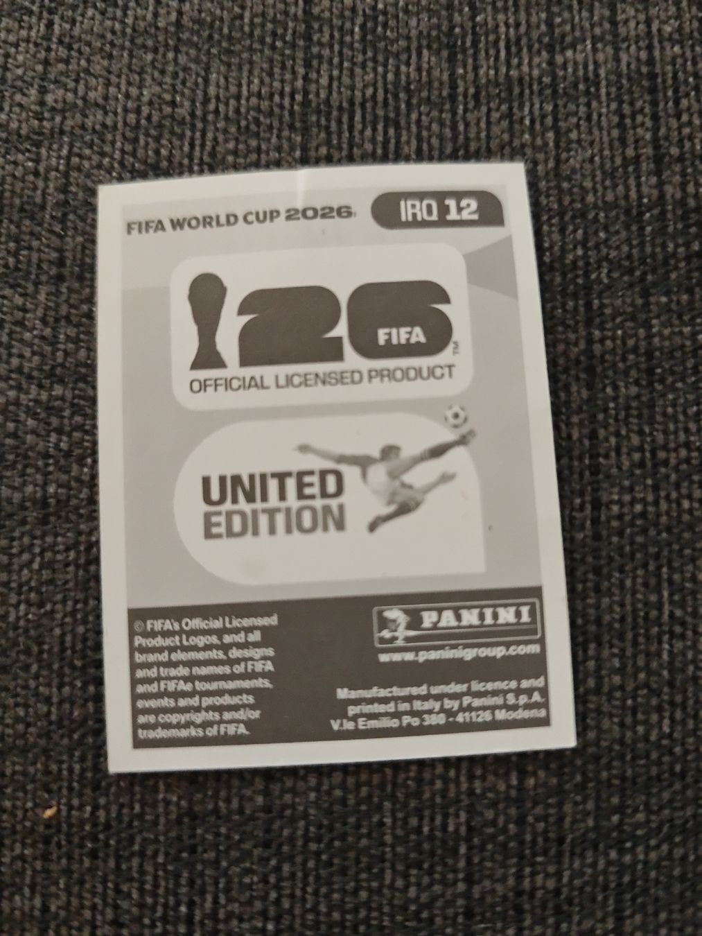 Panini Carte collezionabili: Panini Sticker IRQ 12 – Nuovo (secondo la descrizione) da Sulgen venduto da 34j_p6s2