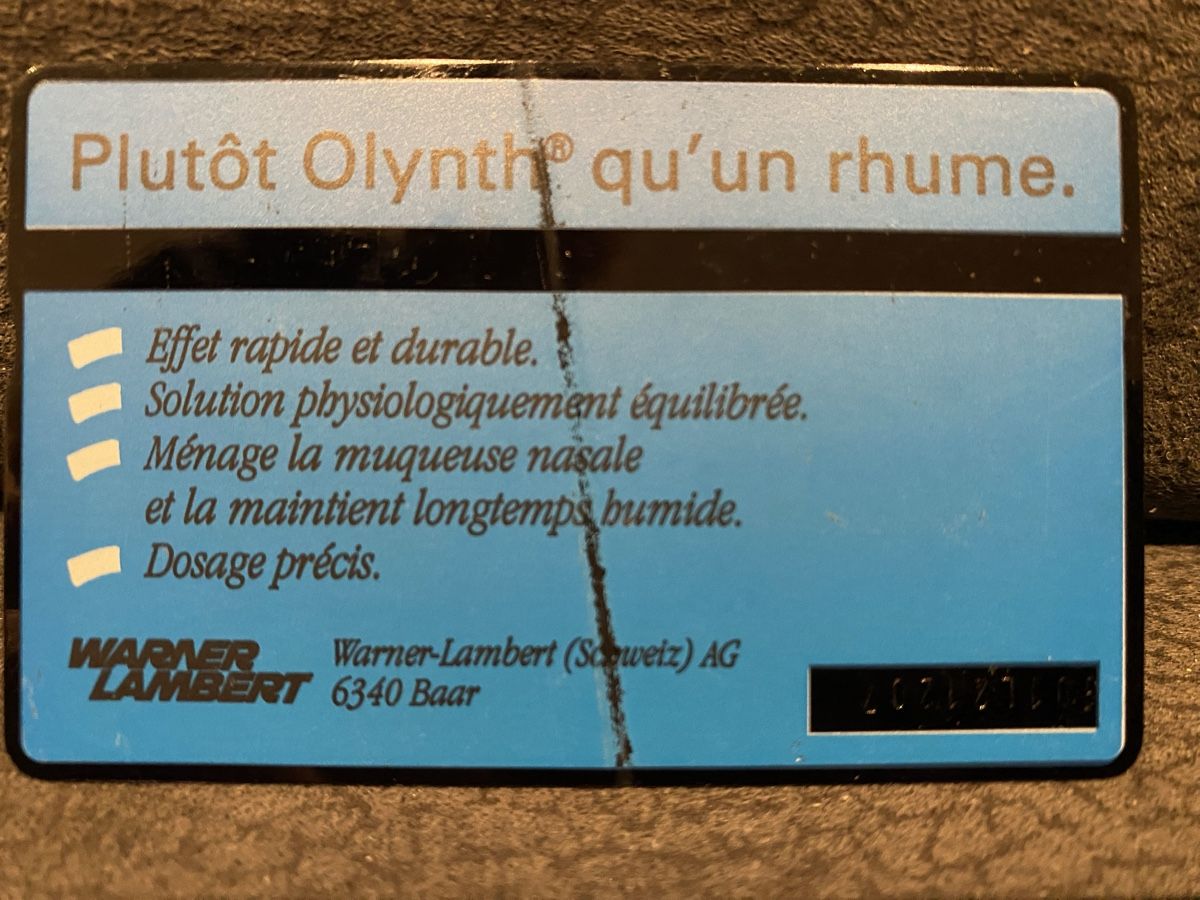 Schede telefoniche: P-taxcard – Difettoso da Lausanne venduto da babacard10 1