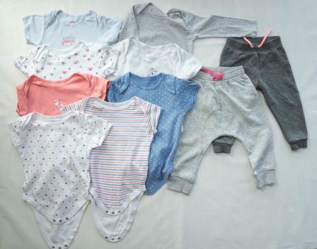 10.tlg Body & Hosen Set - Gr.80/86/92 - 12/18/24 Monate