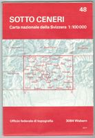Landkarte Sotto Ceneri 1977