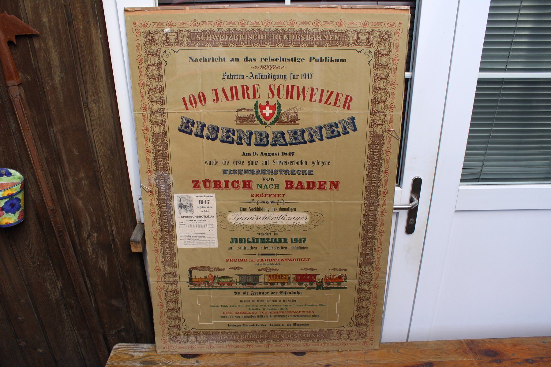 Foto & Immagini: Plakat 128x90 Spanischbrötlibahn 1947 Original – Usato da Gebenstorf venduto da Gomsa0 1