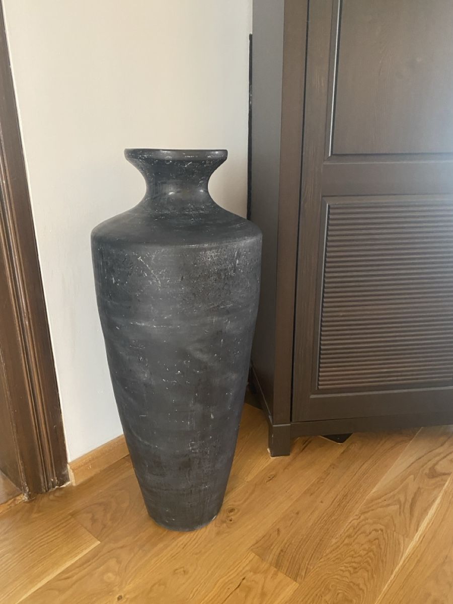Vasen & Gefässe: Grosse Bodenvase schwarz   – Gebraucht aus Wil von Blitza