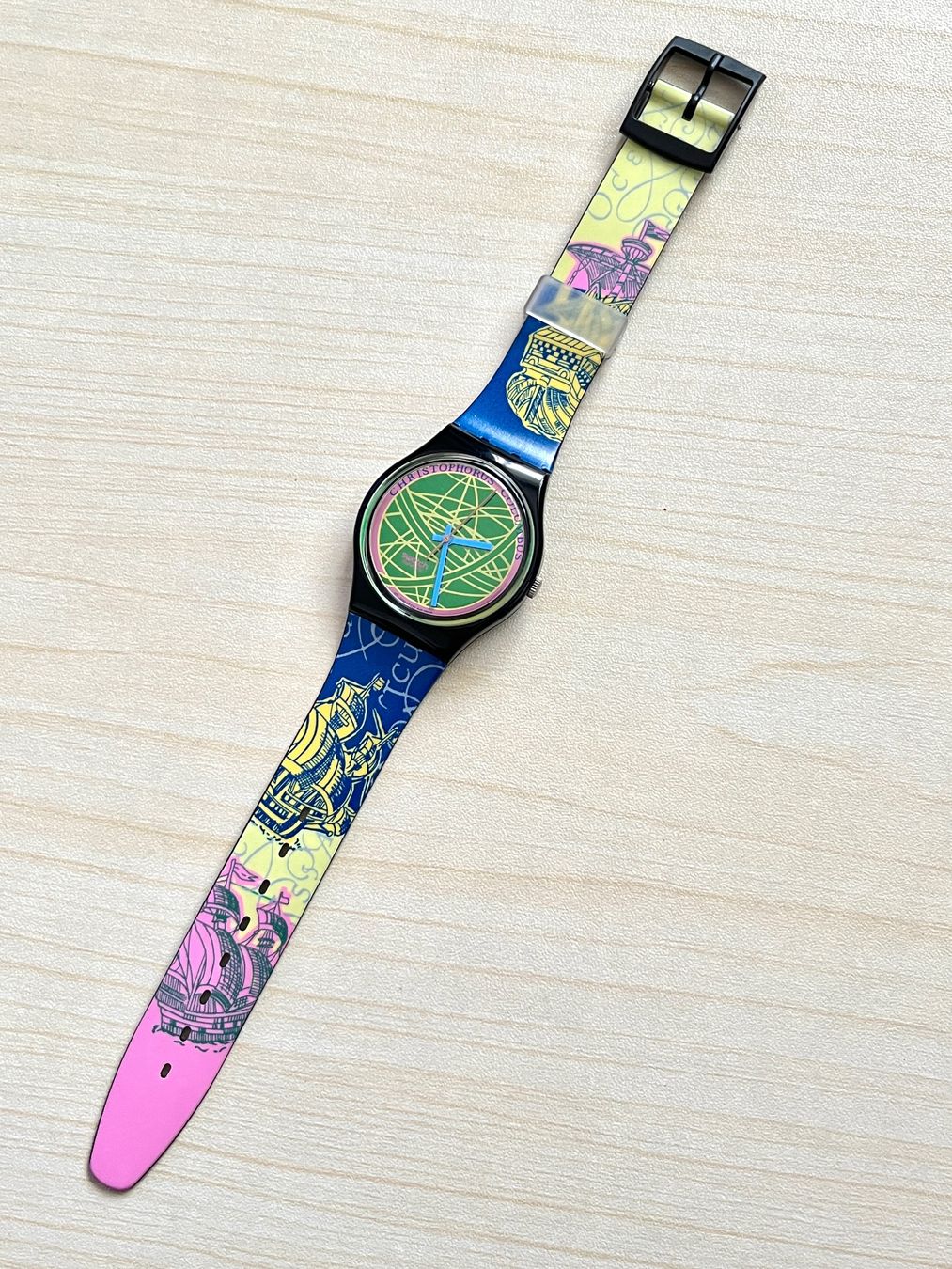 Swatch Uhren: Vintage Swatch Uhr, Christopherus Columbus Design, Top! – Gebraucht aus Grenchen von chththl 1