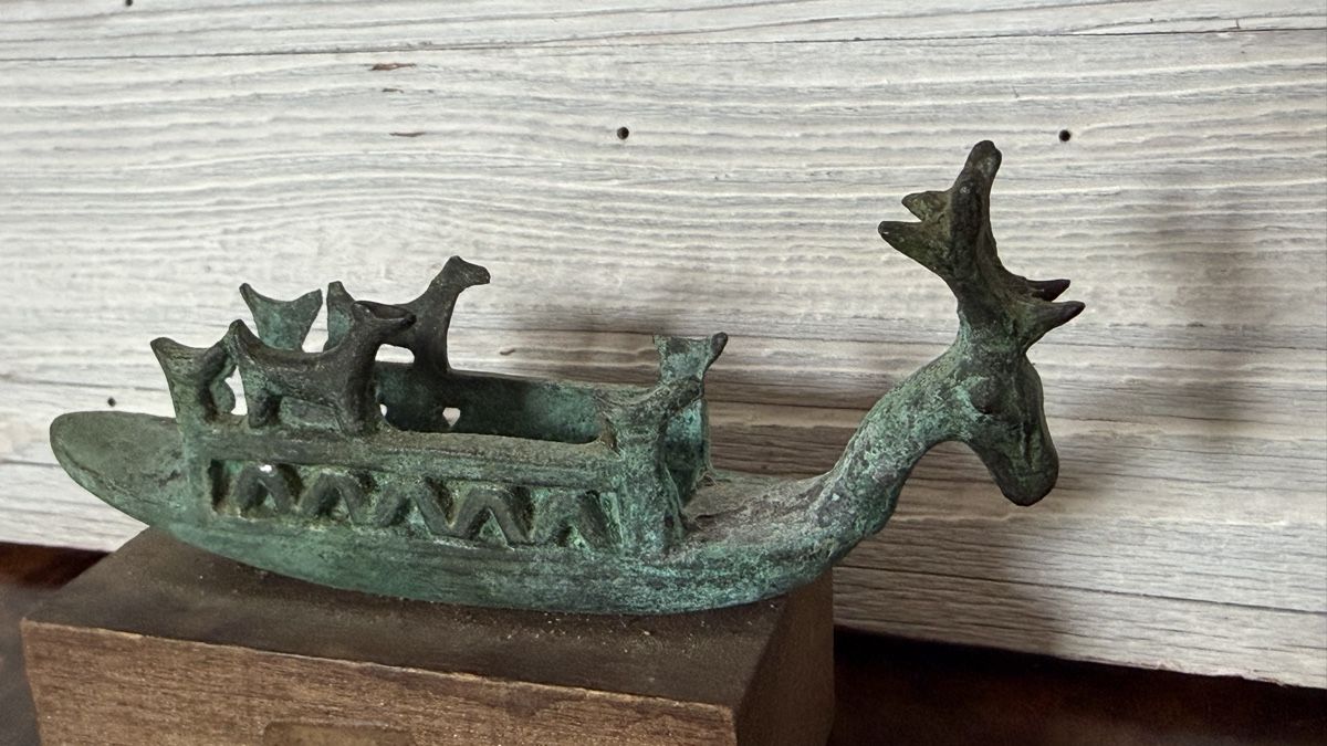 Skulpturen & Statuen: Bronze Schiff Sardinien Replik – Gebraucht aus Riedholz von Frettchen63 2