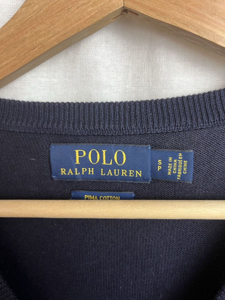 Ralph Lauren Pullover & Sweatshirts: Pull Col V Ralph Lauren Bleu fonce  – Neu (gemäss Beschreibung) aus Les Avanchets von lunedeneige.shop 2