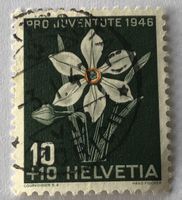 Nr.J 118 Weisse Narzisse 1946 mit Stempel  