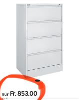 neuer Hängeregistraturschrank, Stahl, geschlossene Wanne