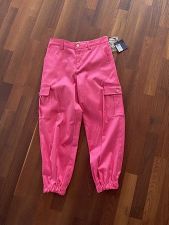 Neuwertige Liu Jo Cargo Shine Hose Pink Bubble, Gr. 36,