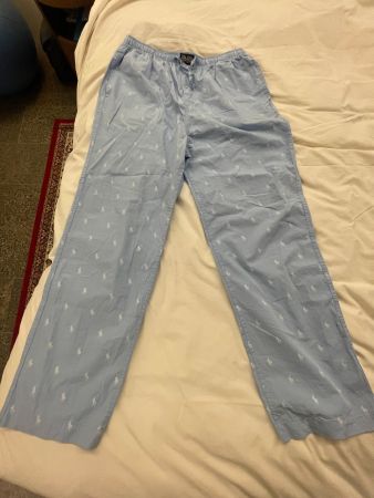 Ralph Lauren Pjama Hose Trainer Grösse L in hellblau wie neu