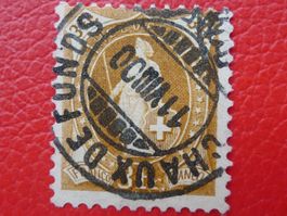 1900 (72A) mit Voll-Stempel von Chaux-de-Fonds, visiert