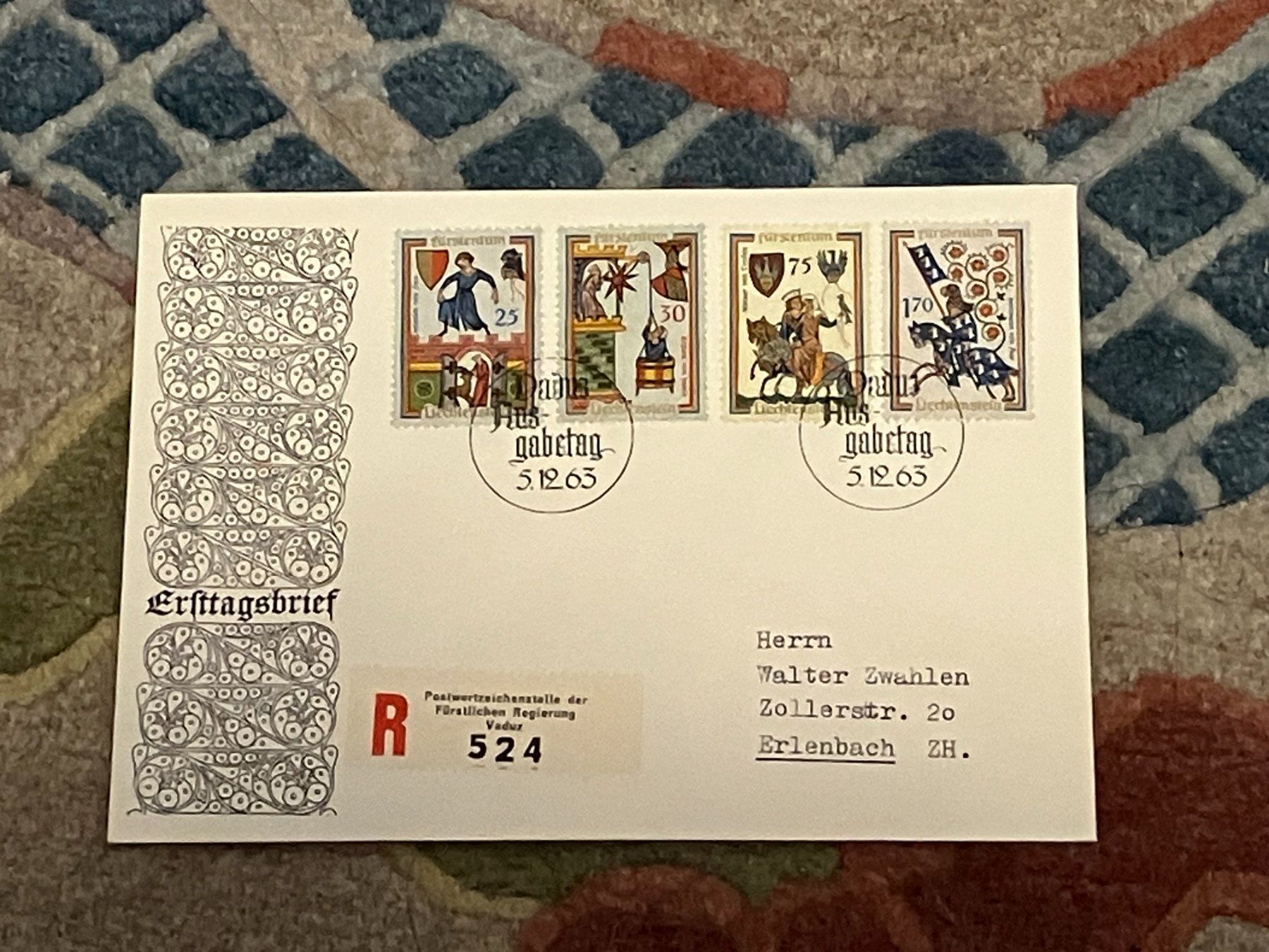 Tutti i francobolli: 1 Erstagsbrief LI Einschreiben 1963 – Nuovo (secondo la descrizione) da Koblenz venduto da Markenhimmel
