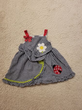 Sommerliches Mädchenkleid, Gr.86/92 süsses Karomuster!