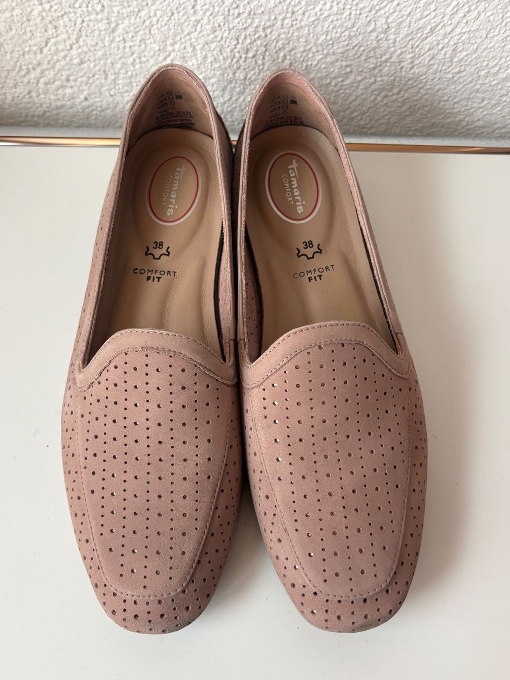 Tamaris Damenschuhe: Ballerina Tamaris altrosa – Gebraucht aus Hettlingen von memest