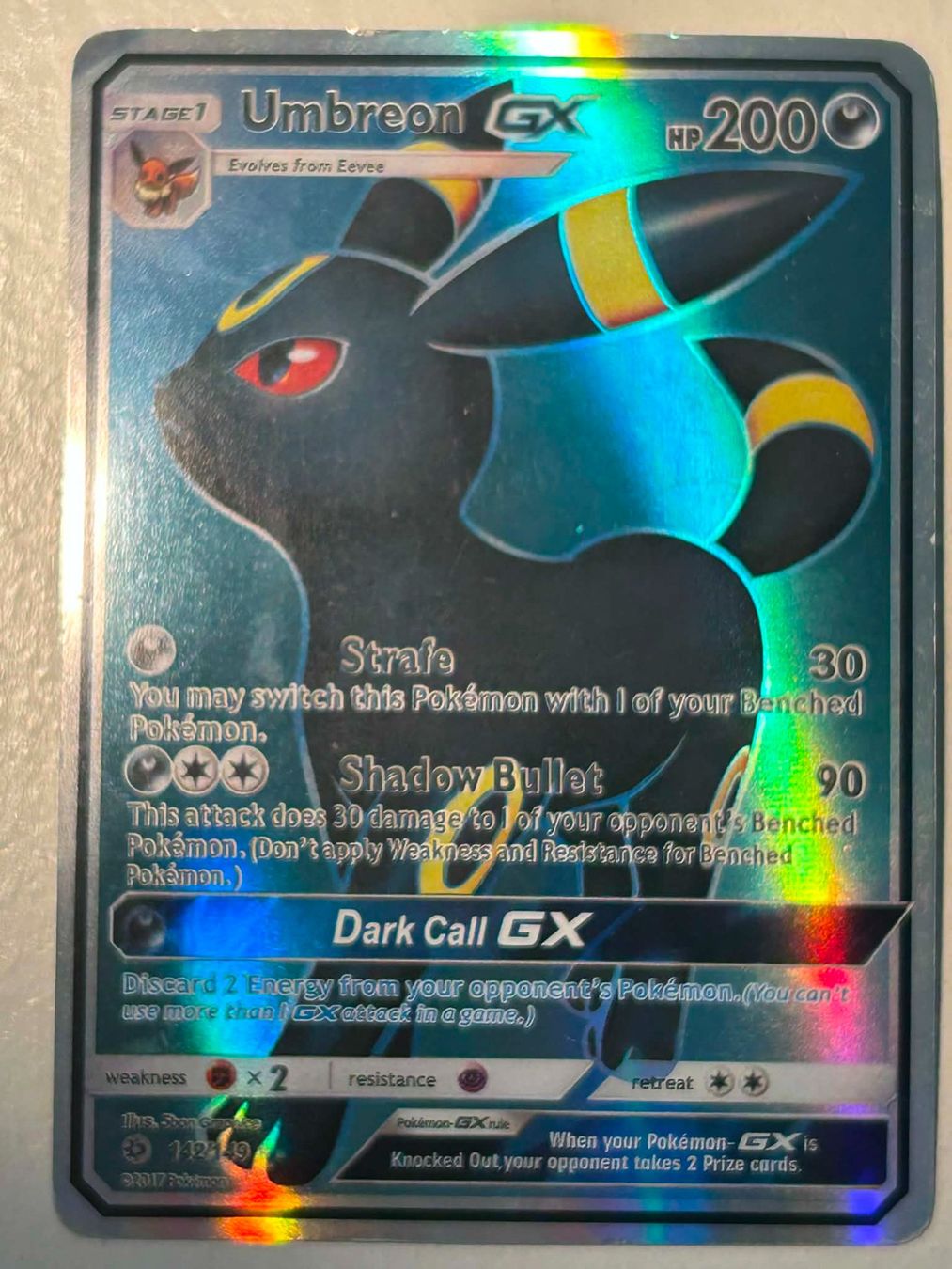Pokémon Sammelbilder & Trading cards: Pokémon Umbreon GX Sun and Moon – Gebraucht aus Bern von Flo_Brunner