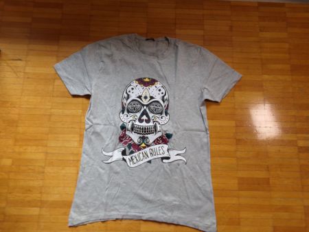 Herren T-Shirt grau MEXICAN RULES  Gr. L   TEZENIS