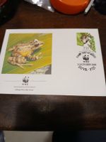 Enveloppe 1er jour Fidji grenouille WWF 1988 rare!