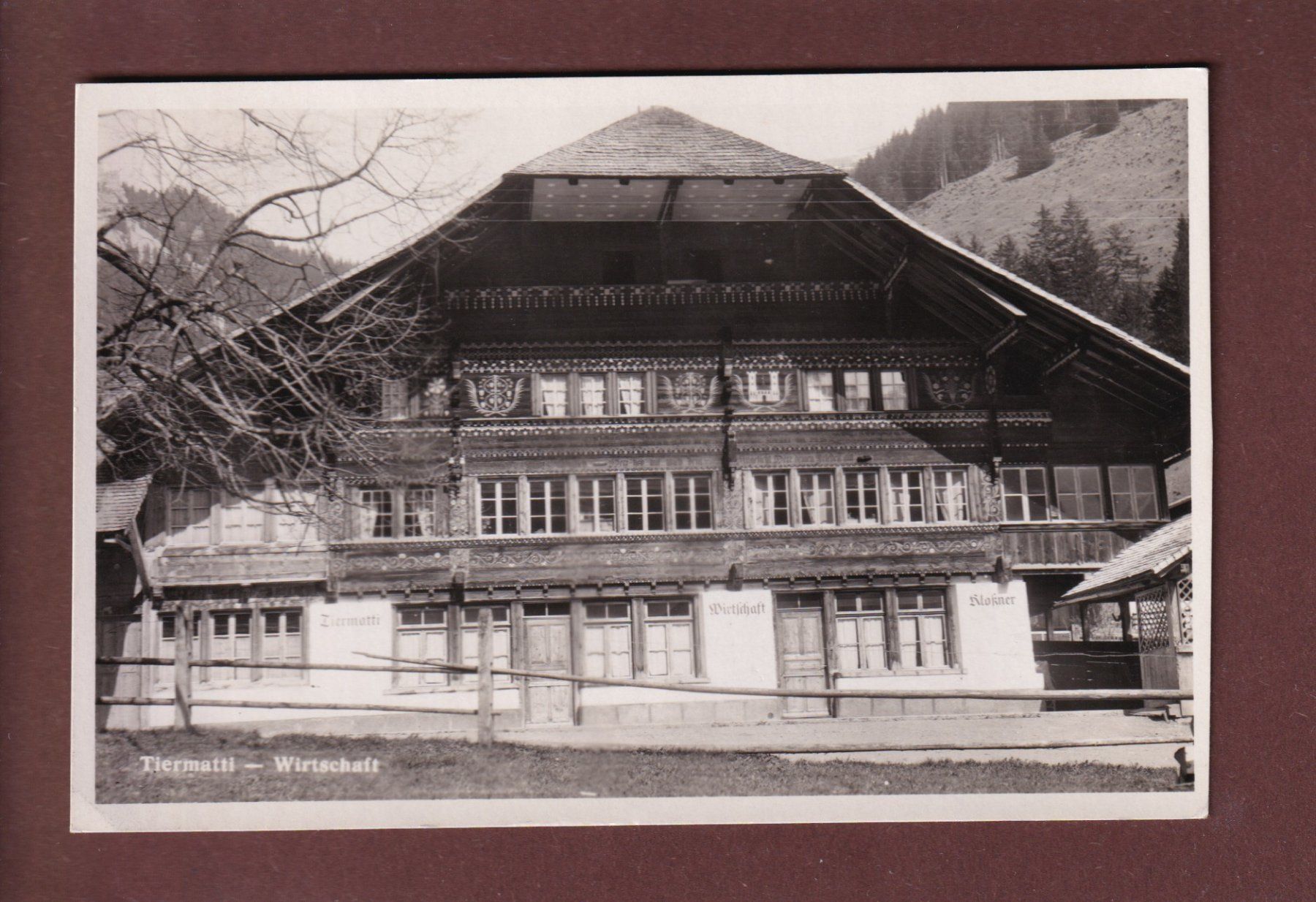 Cartoline postali: Schwenden - TIERMATTI - Wirtschaft - 1949 – Usato da Pully venduto da nicecards