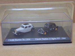 Citroen Traction Avant 7A + Traction FFI - Norev HO