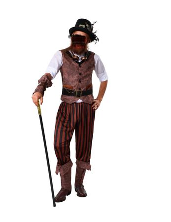 Herrenkostüm Steampunk Abenteurer XL