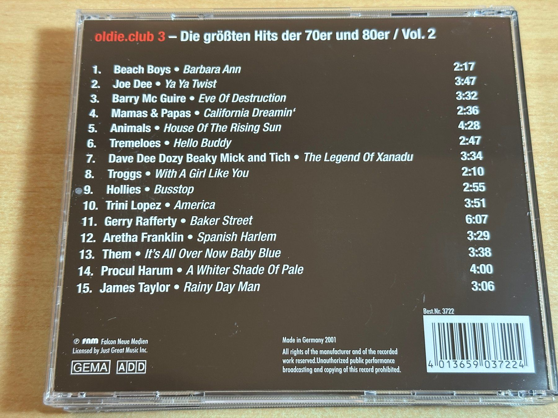 CDs: Various – Oldie.club 3 – Gebraucht aus Rikon im Tösstal von Alpenmutz 4