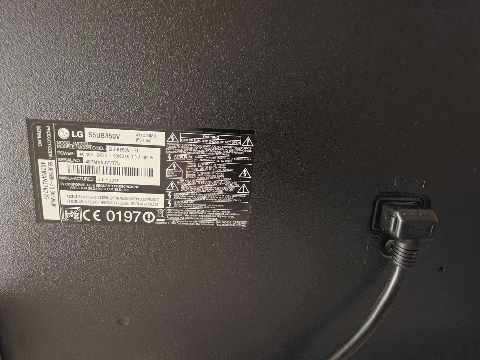LG Televisori: Fernseher LG 55UB850V 55" – Usato da Safenwil venduto da Flaboenel 6