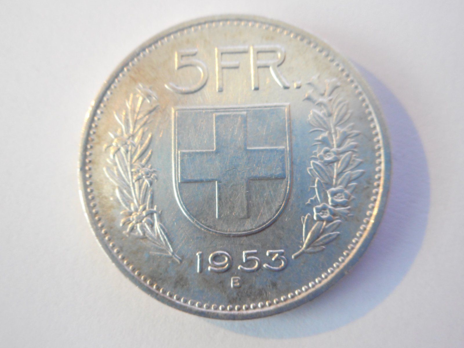 Tutti le monete: 5 Fr. 1953 silber vorz+ – Nuovo (secondo la descrizione) da Kriegstetten venduto da pizlad2010