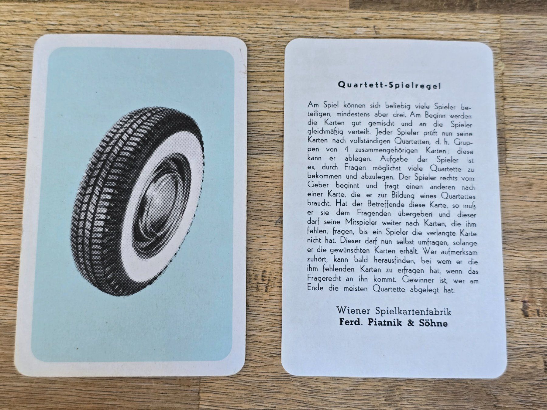 Spiele: Auto Quartett Nr.298 Piatnik&Söhne 1962 – Gebraucht aus Güttingen von Odhin 4