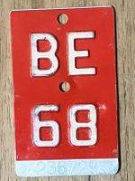 BE 68 - VELONUMMER - FAHRRADSCHILD - PLAQUE DE VELO - BE 68