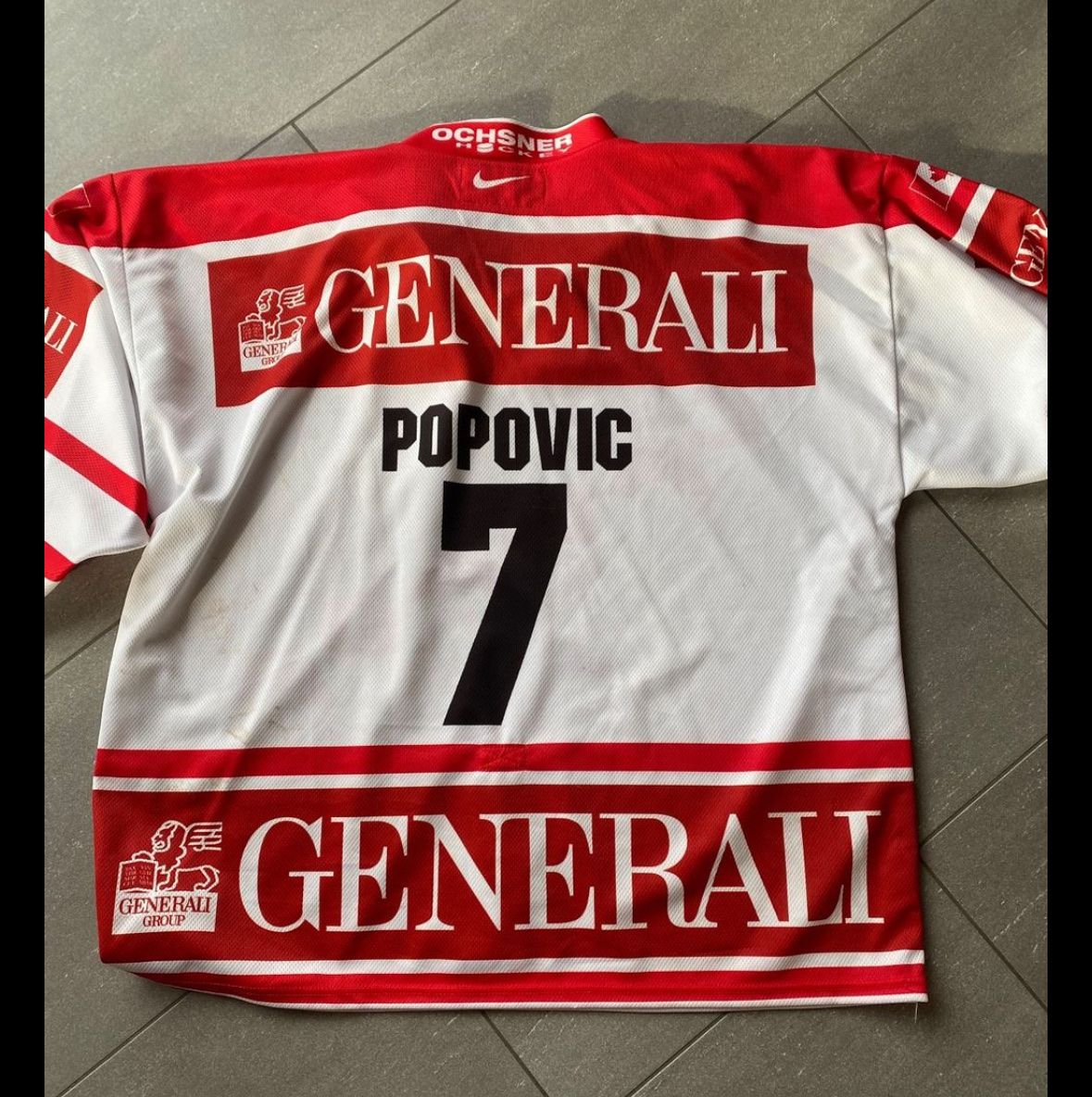 Gameworn Leibchen & Hosen: Gameworn Canada Eishockey Trikot,  Popovic, Nummer 7 – Gebraucht aus Meilen von HOCKEYSAMMLER98 1
