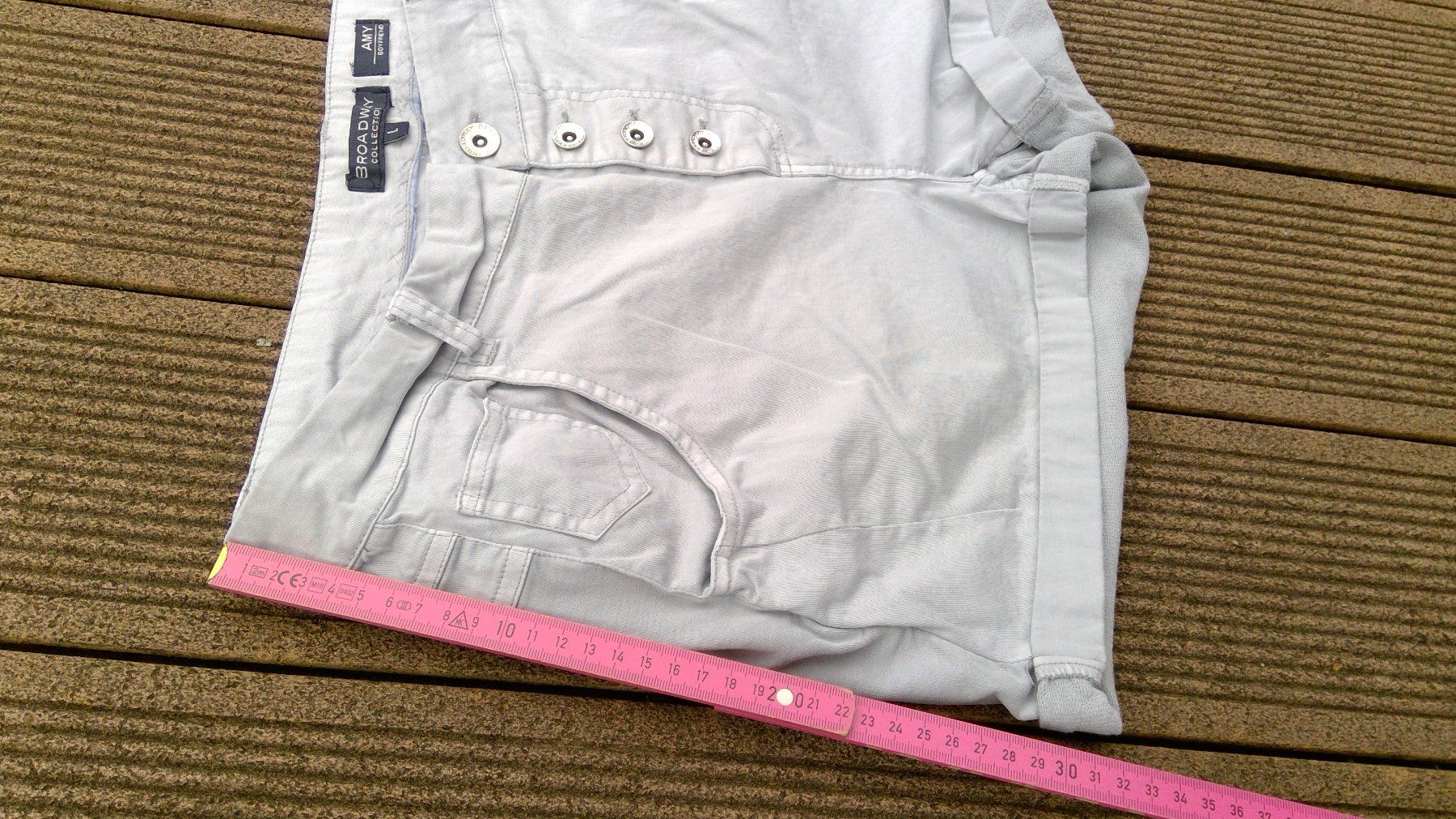 Pantaloni: Short gris BROADWAY, taille L, 4x poches, coton – Nuovo (secondo la descrizione) da Agiez venduto da chouchanelle 5