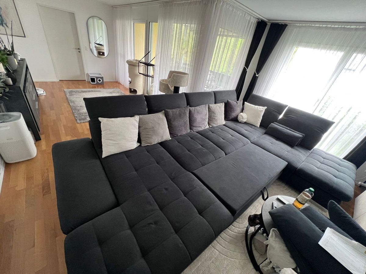 Divani: Grosses Ecksofa, dunkelgrau, 3 Jährig – Usato da Frauenfeld venduto da Sandro_Schuster91 6