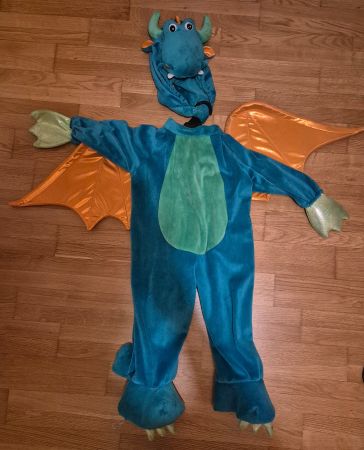 Süsses Kinder-Drachenkostüm (2-3 Jahre)