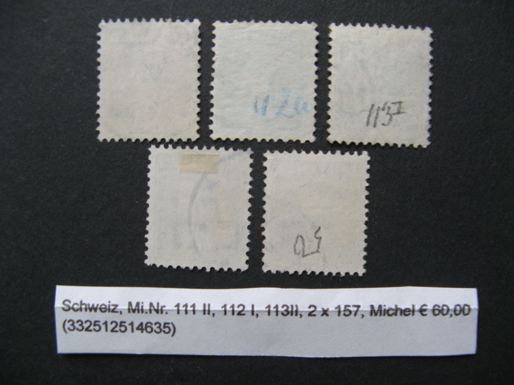 Alle Briefmarken: Tellknabe, kleines Lot gestempelt – Gebraucht aus Frauenfeld von Interessent1 1