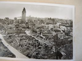 Ansichtskarte Friedrichshafen zerbombt am 27. April 1944