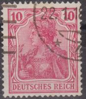 Deutsche Germania Nr. 86 ll d gestempelt Geprüft 110 Fr