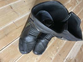 IXS Motorradstiefel WALK & RIDE Grösse 44 Leder Schwarz