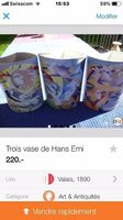 3 Vases de Hans Erni.