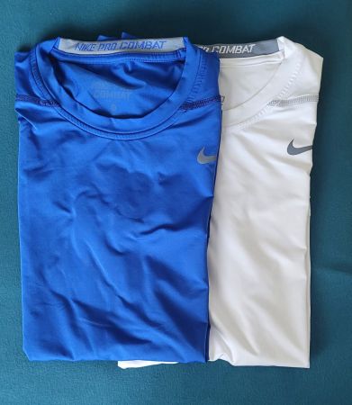 2 Magliette tecnice Nike Pro Combat, taglia L, come nuova