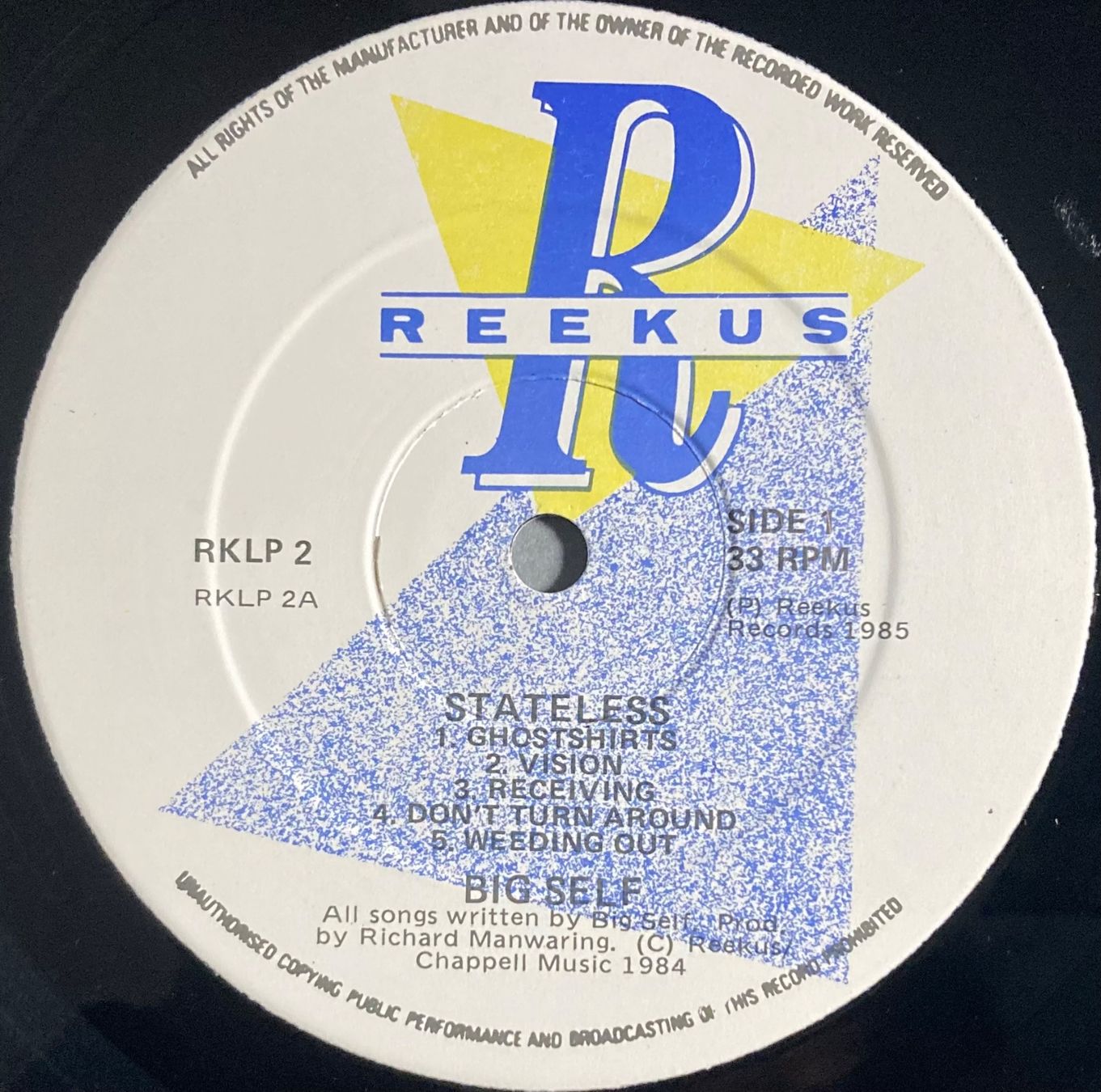 Dischi in vinile: BIG SELF - STATELESS – Usato da Poliez-Pittet venduto da Newtown-Records 3