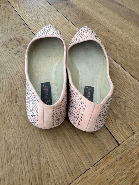 Damenschuhe: rosa Ballerinas Gr. 36 mit Pailletten – Gebraucht aus Schöfflisdorf von kin_2dp9 1